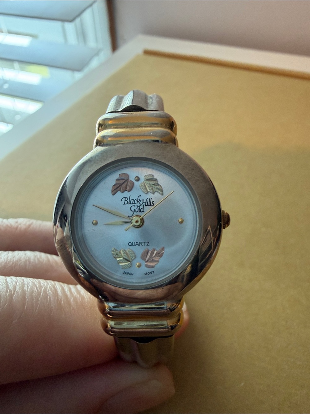 Black Hills Gold Two-Tone Leaf Women's Watch - Gold & Rose Gold
